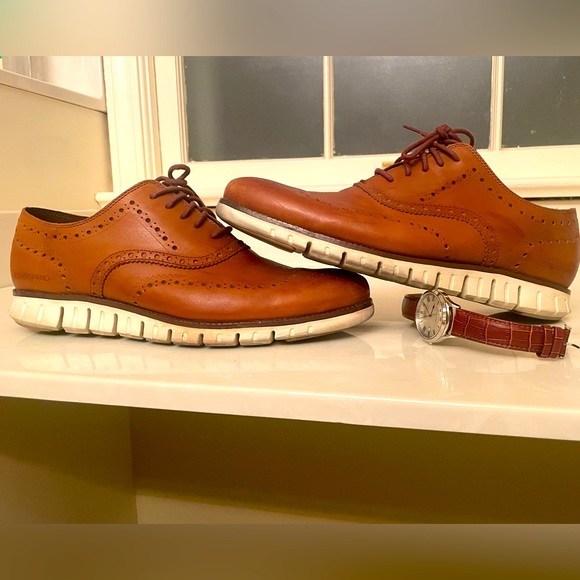 Cole Haan GrandZero Wing Tip Oxford Shoes - Picture 1 of 8